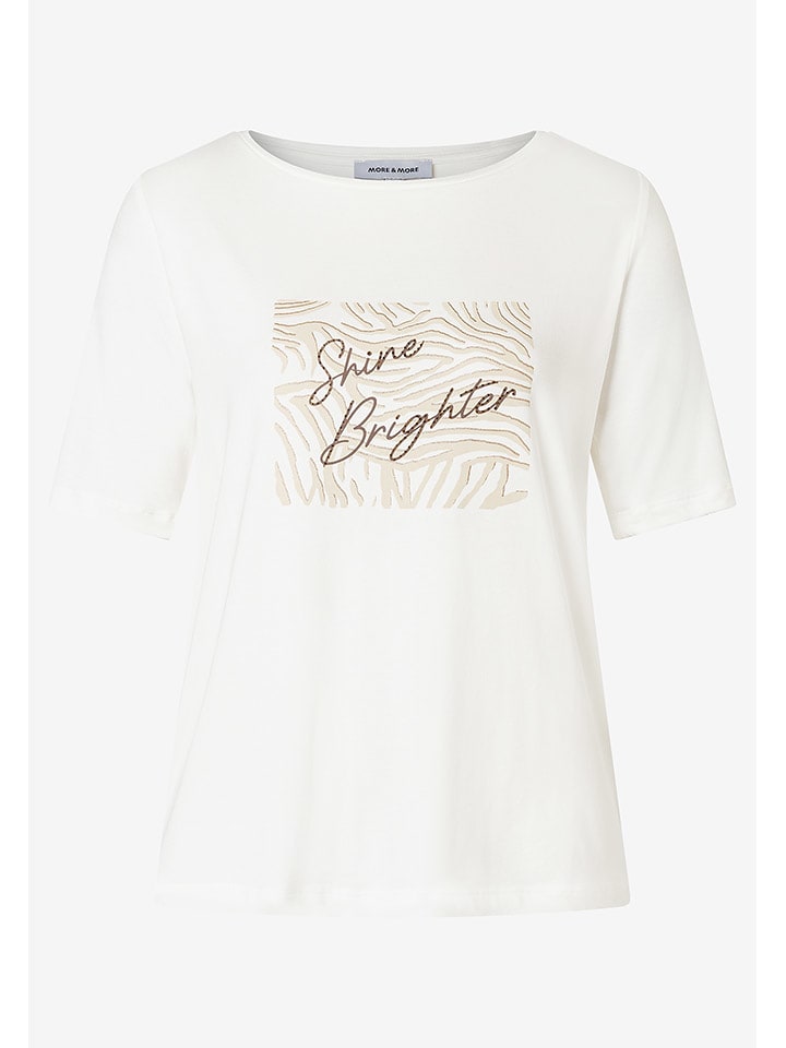 More & More Shirt in Weiß - 57% | Größe 44 | Damen-tops