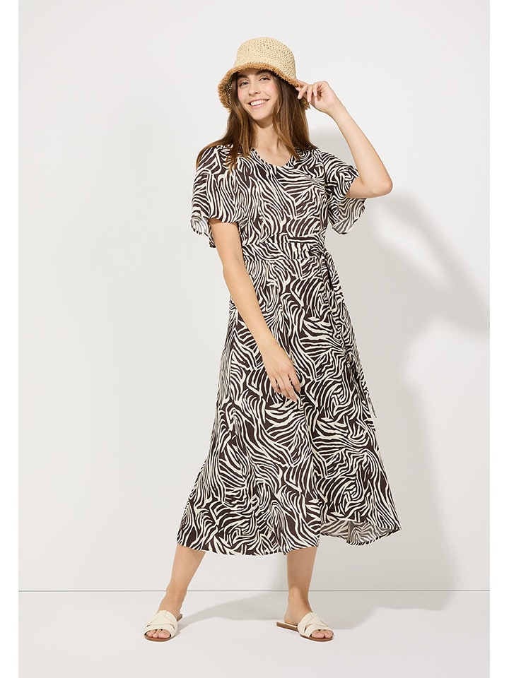 More & More Kleid in Braun/ Creme - 54% | Größe 40 | Damen-kleider