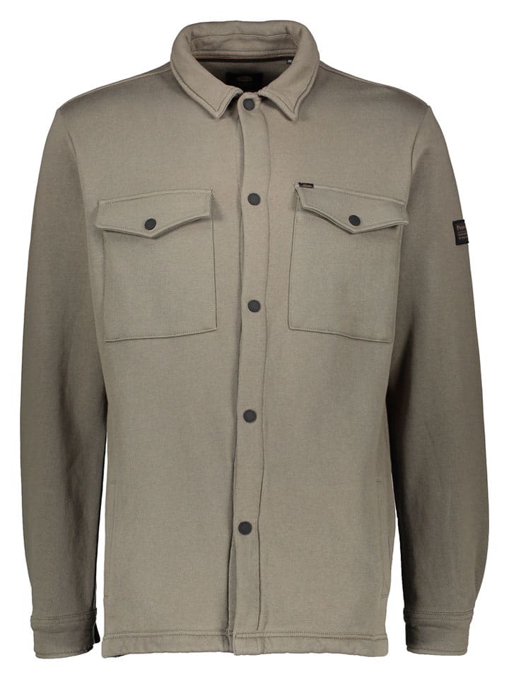 Petrol Industries Hemd in Taupe - 70% | Größe M | Herren-plussize