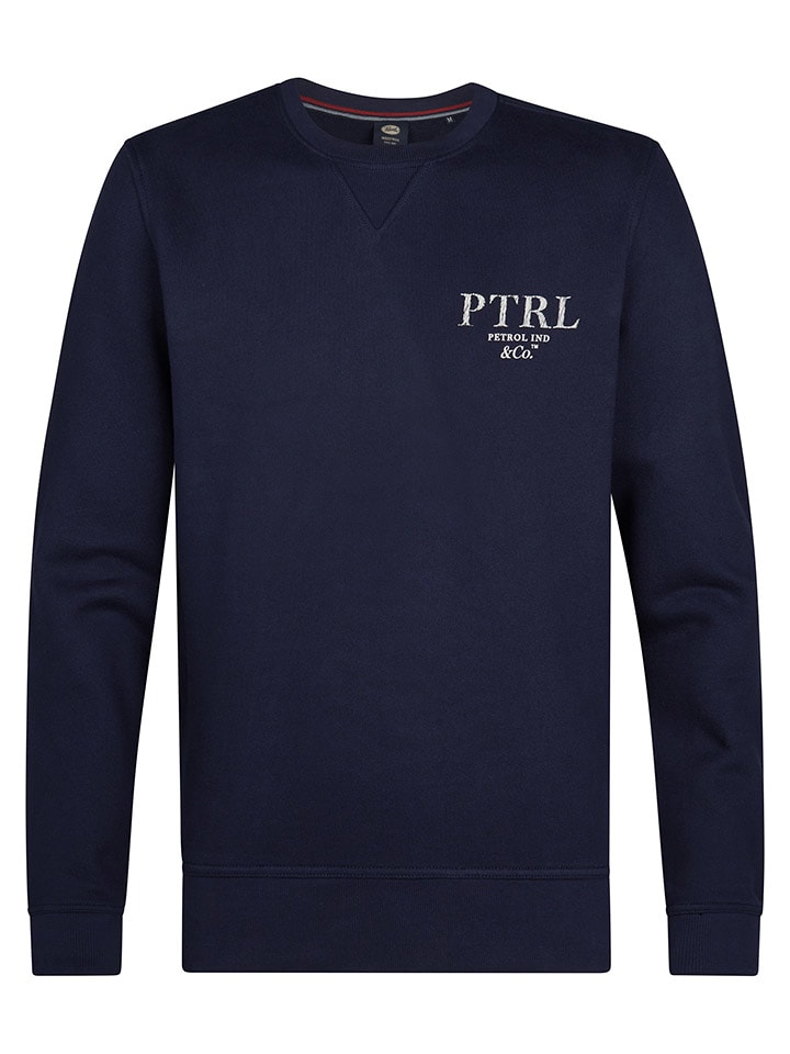 Petrol Industries Sweatshirt "Dubuque" in Dunkelblau - 64% | Größe S | Herren-plussize