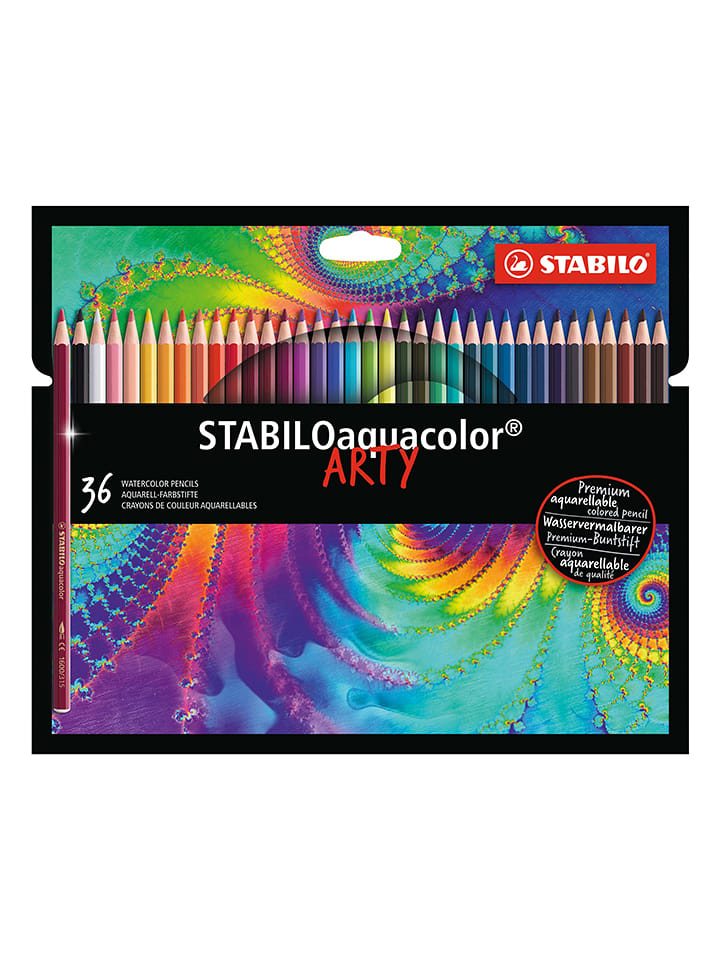 STABILO Aquarell-Buntstifte "STABILOaquacolor - ARTY" - 36 Stück - 14% | Schulzubehoer