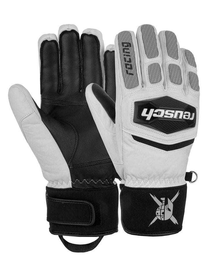 Reusch Funktionsfingerhandschuhe "Worldcup Warrior Team" in Weiß/ Schwarz - 57% | Größe 7 | Damenhandschuhe