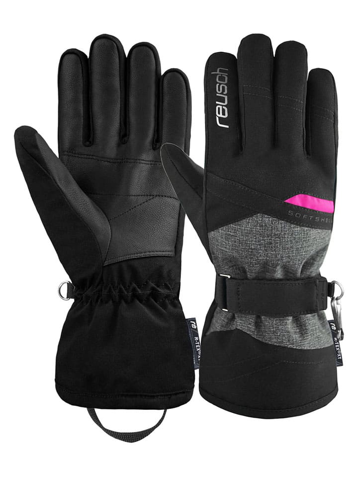 Reusch Funktionsfingerhandschuhe in Schwarz/ Grau - 41% | Größe 7 | Damenhandschuhe