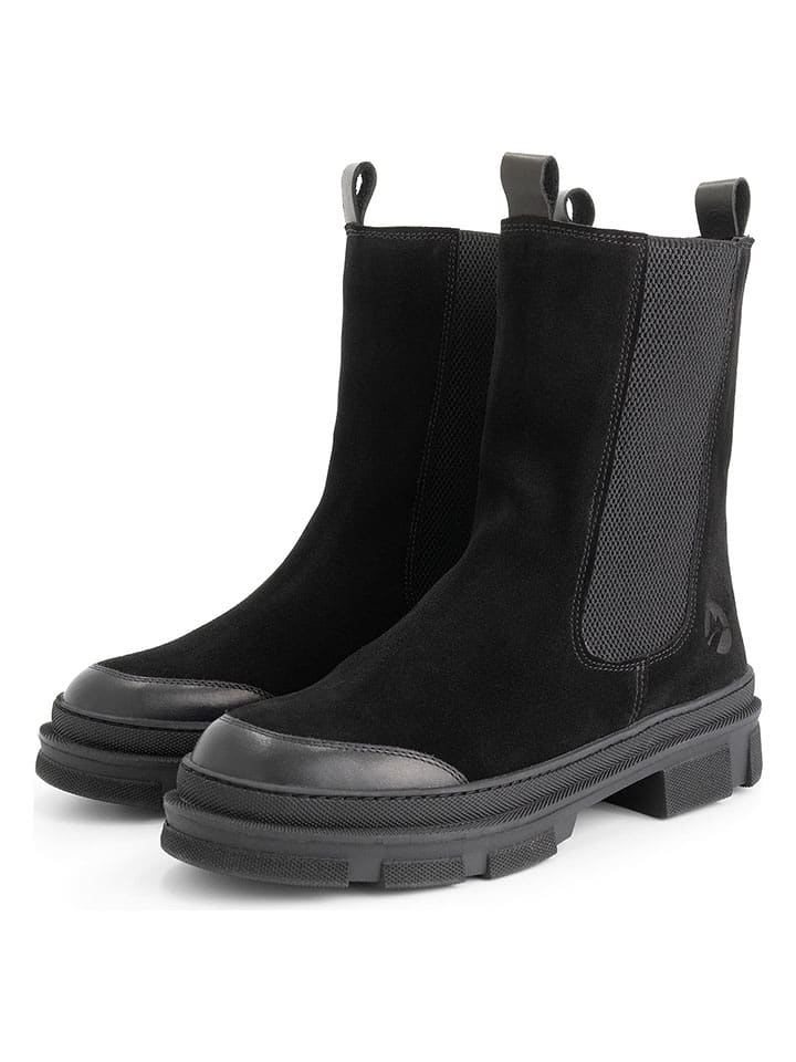 TRAVELIN' Leder-Chelsea-Boots in Schwarz - 67% | Größe 40 | Stiefeletten