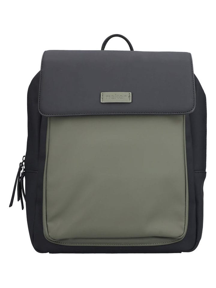 rieker Rucksack in Khaki/ Schwarz - (L)35 x (B)30 x (H)11 cm - 52% | Größe S | Damen-taschen