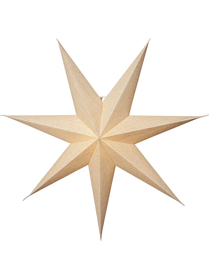 STAR Trading Papierstern "Cotton" in Beige - Ø 60 cm - 12% | Lichterketten-dekobeleuchtung