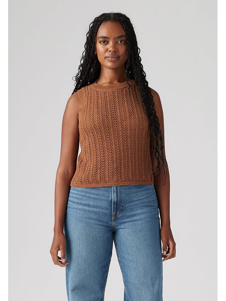 Levi's Stricktop in Camel - 53% | Größe L | Damen-tops