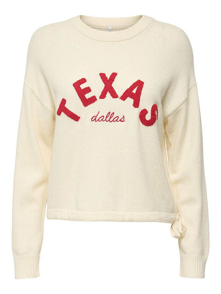 ONLY Sweter w kolorze kremowym rozmiar: M