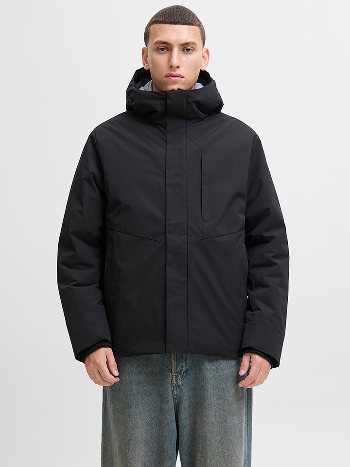 Jack & Jones Übergangsjacke in Schwarz - 71% | Größe XXL | Herren-plussize