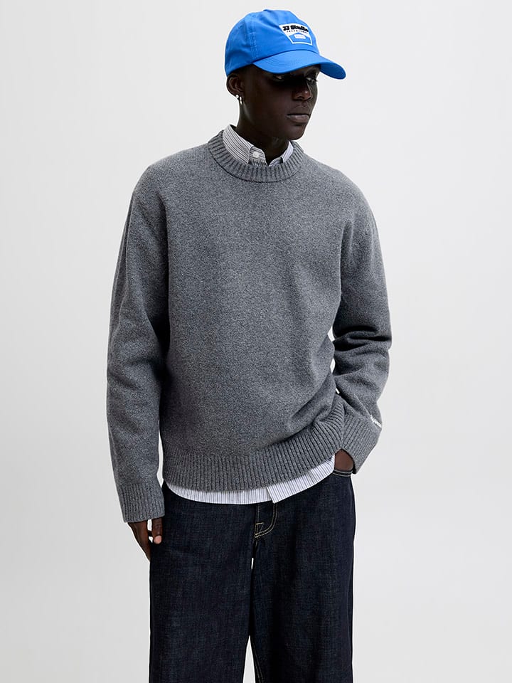 Jack & Jones Pullover in Grau - 48% | Größe XL | Herren-plussize