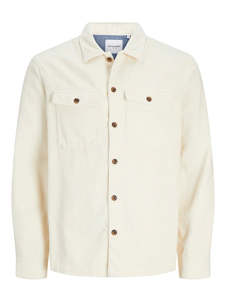 Jack & Jones Hemd "Eddie" in Creme - 61% | Größe S | Herren-plussize