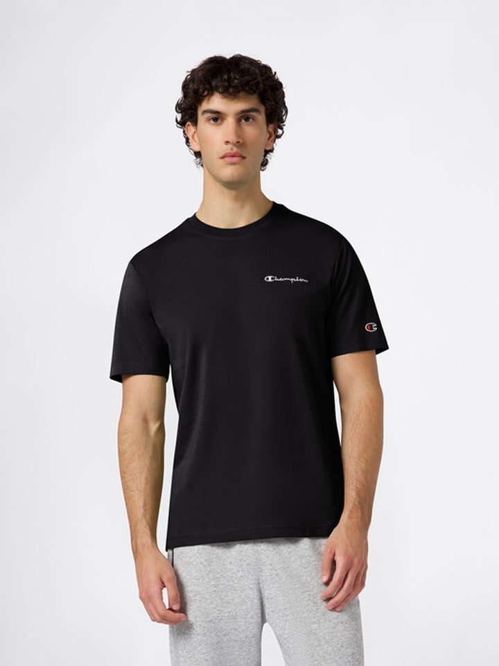 Champion Shirt in Schwarz - 39% | Größe XL | Herren-plussize