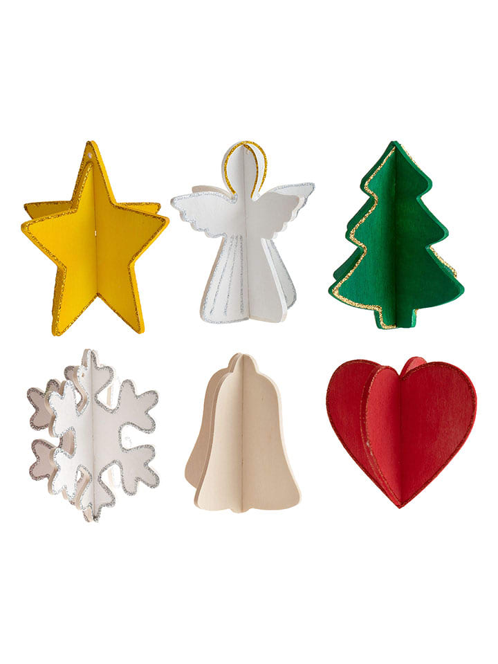 SUNNYSUE 24tlg. Set: Weihnachtsanhänger in Natur - 13% | Kinder-kreativspielzeug