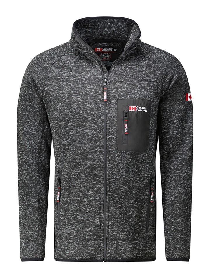 Canadian Peak Fleecejacke "Titleak" in Grau - 75% | Größe S | Herren-pullover-sport