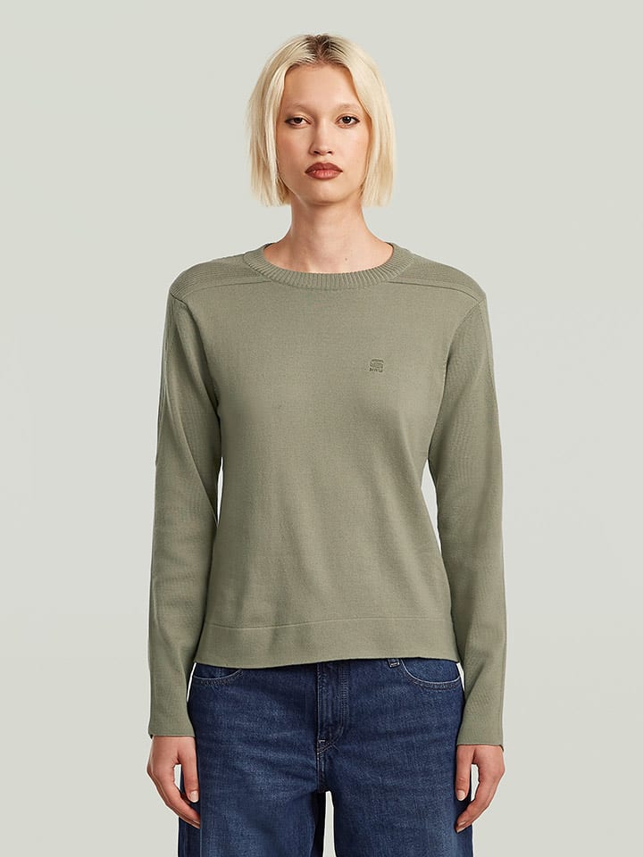 G-Star Pullover in Khaki - 57% | Größe M | Damen-pullover-cardigans