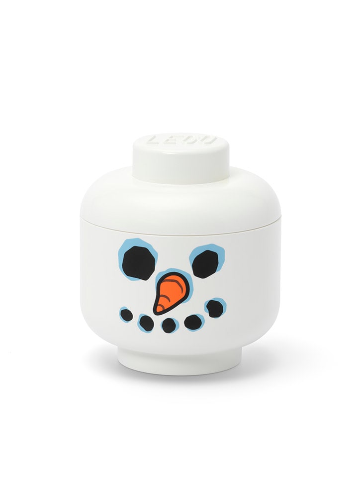 LEGO Aufbewahrungsbox "Snowman" in Weiß - (H)11,5 x Ø 10,2 cm - 20% | Kisten-koerbe