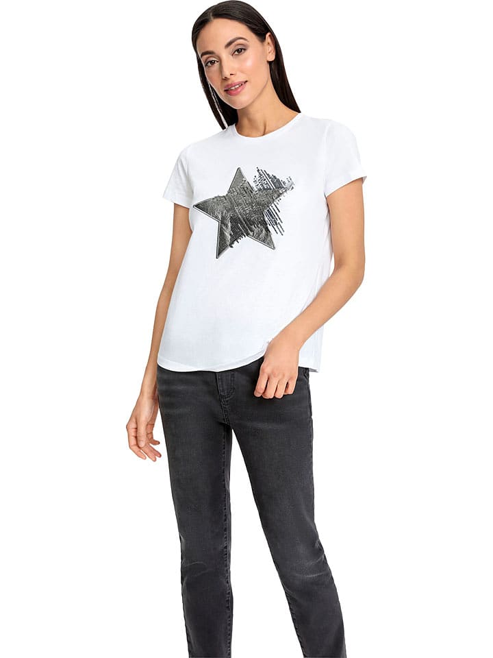 Heine Shirt in Weiß - 66% | Größe 38 | Damen-tops