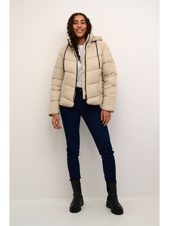 Kaffe Steppjacke in Beige - 67% | Größe 42 | Damenjacken