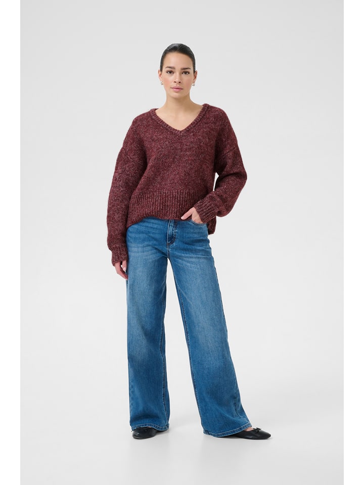 Kaffe Pullover in Rot - 64% | Größe M | Damen-pullover-cardigans