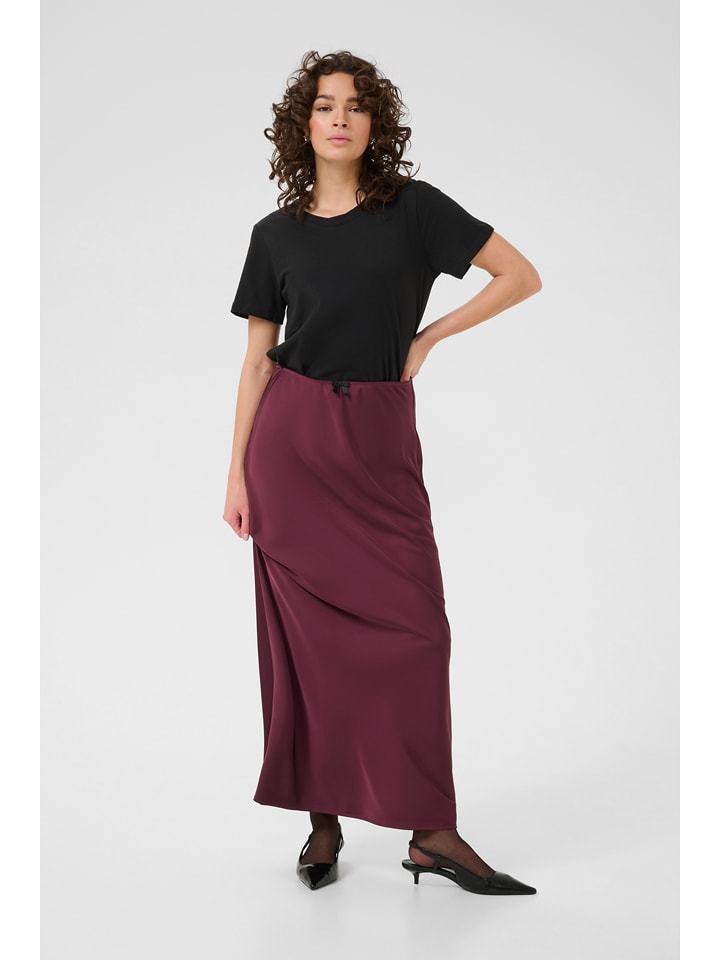 Kaffe Rock in Rot - 55% | Größe 40 | Damenroecke