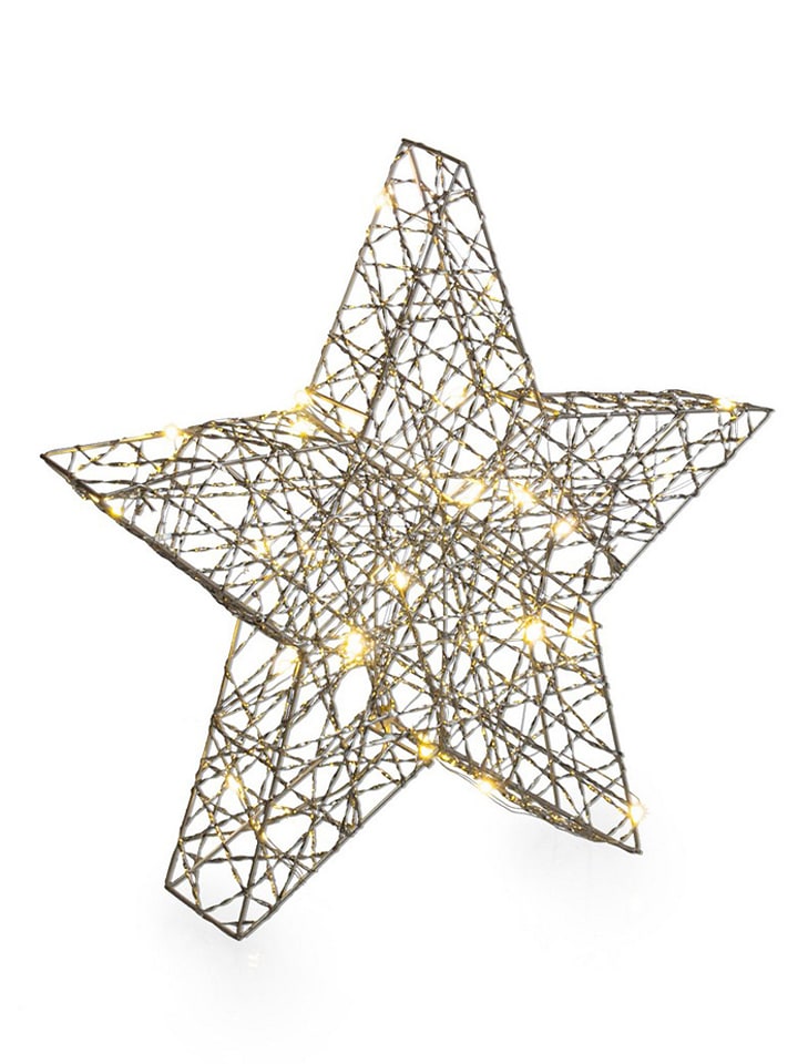 Bizzotto LED-Dekoleuchte "Will" in Gold - (B)30 x (H)30 cm - 18% | Lichterketten-dekobeleuchtung