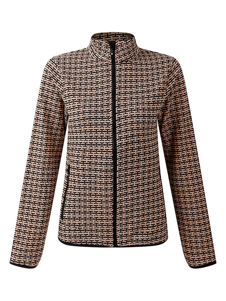 Dare 2b Sweatjacke "Descend II" in Beige/ Schwarz - 80% | Größe 34 | Damen-outdoorjacken