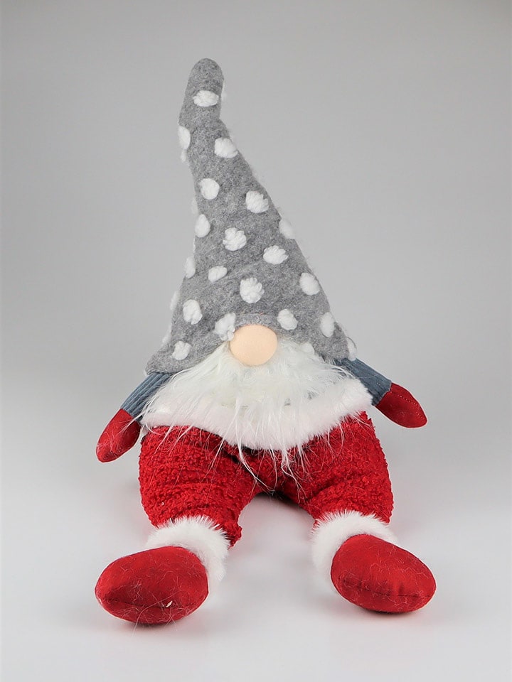 AM Design Dekofigur ''Wichtel'' in Rot/ Grau - (L)62 x (B)21 cm - 25% | Dekofiguren
