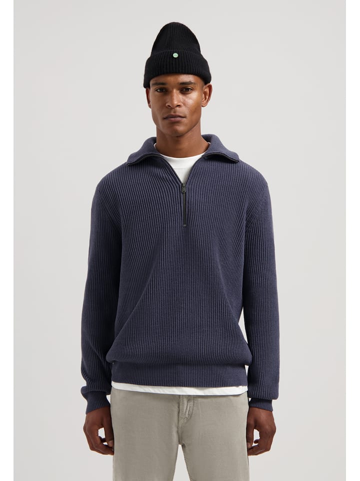 DSTREZZED Pullover in Dunkelblau - 62% | Größe L | Herren-plussize