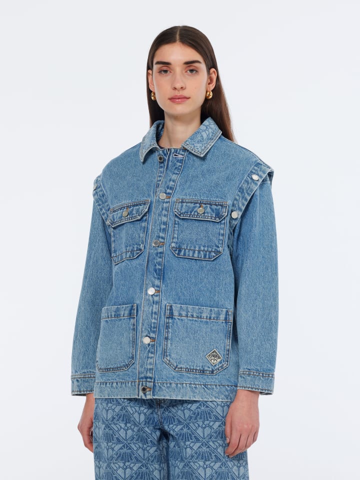 Scotch & Soda Jeansjacke in Blau - 81% | Größe S | Damenjacken