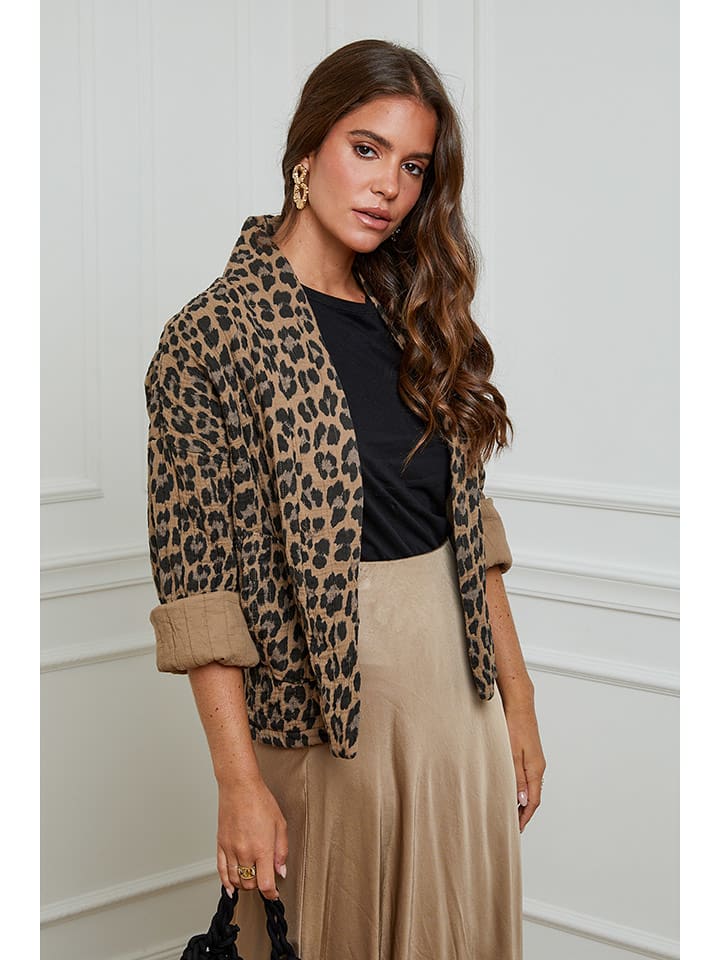 L'armoire de Suzette Übergangsjacke in Taupe - 78% | Größe 38/40 | Damenjacken