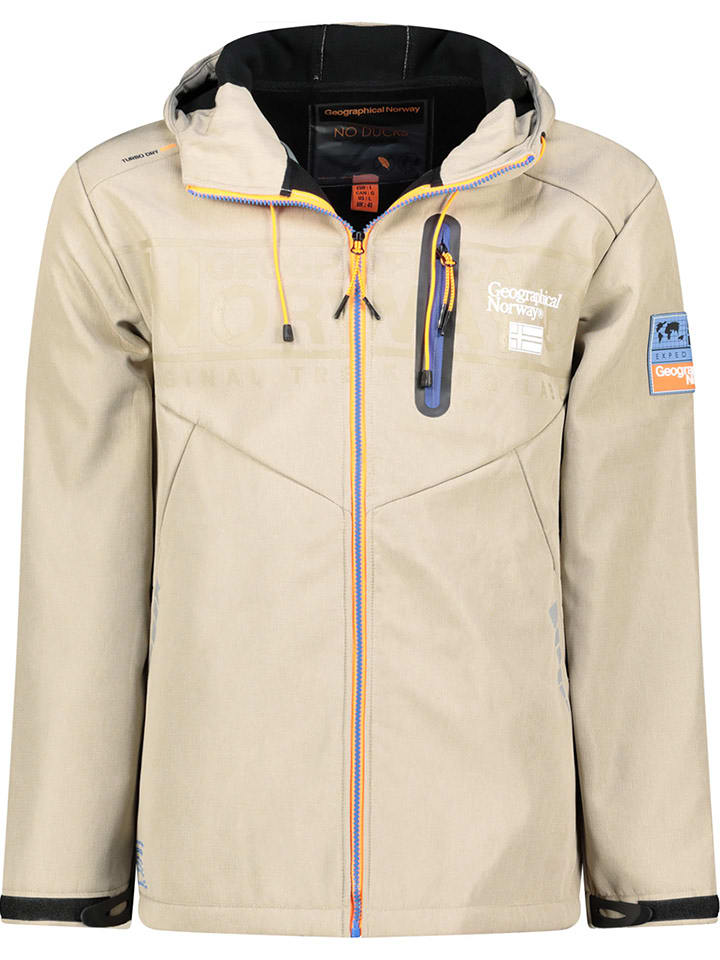Geographical Norway Softshelljacke "Raoul" in Beige - 72% | Größe L | Herren-outdoorjacken