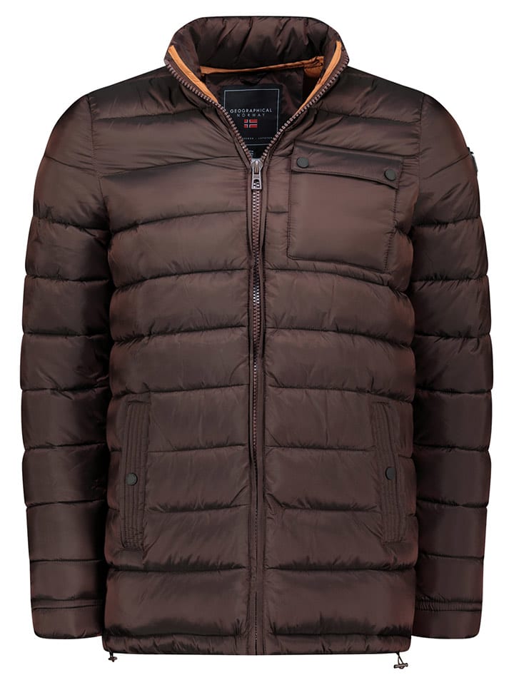 Geographical Norway Steppjacke "Bangkok" in Braun - 72% | Größe M | Herrenjacken