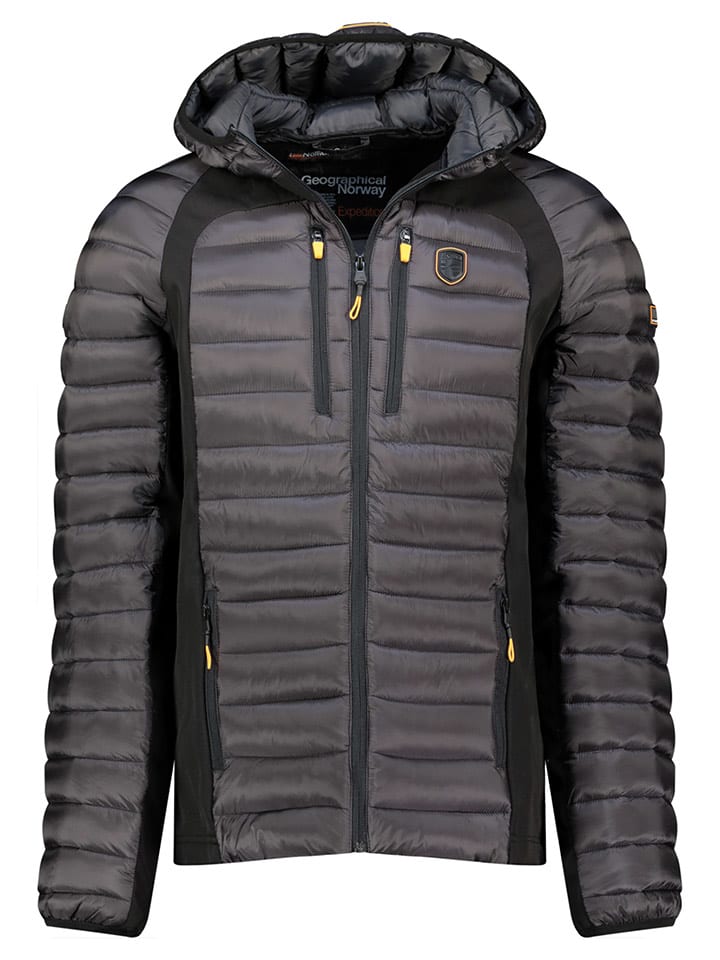 Geographical Norway Steppjacke "Diabolo" in Anthrazit - 73% | Größe XL | Herrenjacken