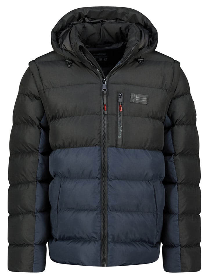 Geographical Norway Steppjacke "Badamo" in Dunkelblau/ Schwarz - 73% | Größe XXL | Herrenjacken