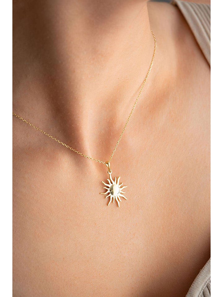 Heliophilia Vergold. Halskette mit Anhänger - (L)42 cm - 60% | Schmuck