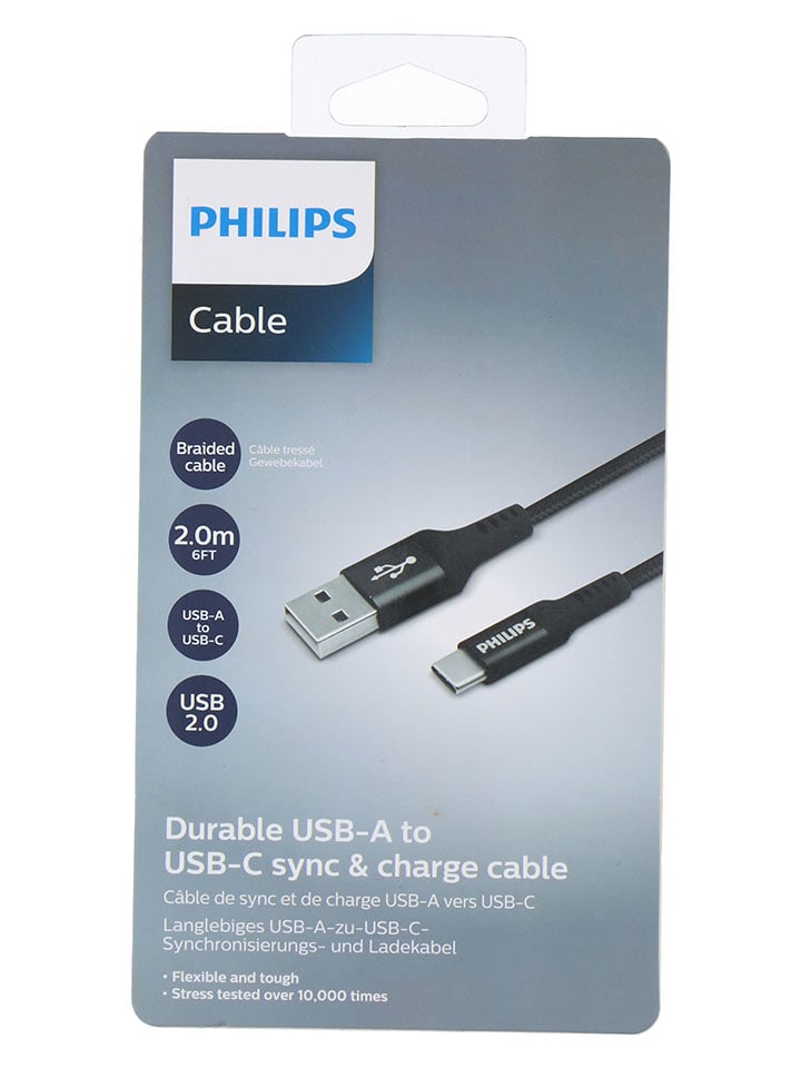 Philips USB-Cable "DLC5206C" in Schwarz - 15% | Technikzubehoer