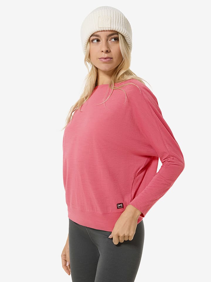 super.natural Longsleeve "Kula" in Pink - 62% | Größe S | Damen-tops