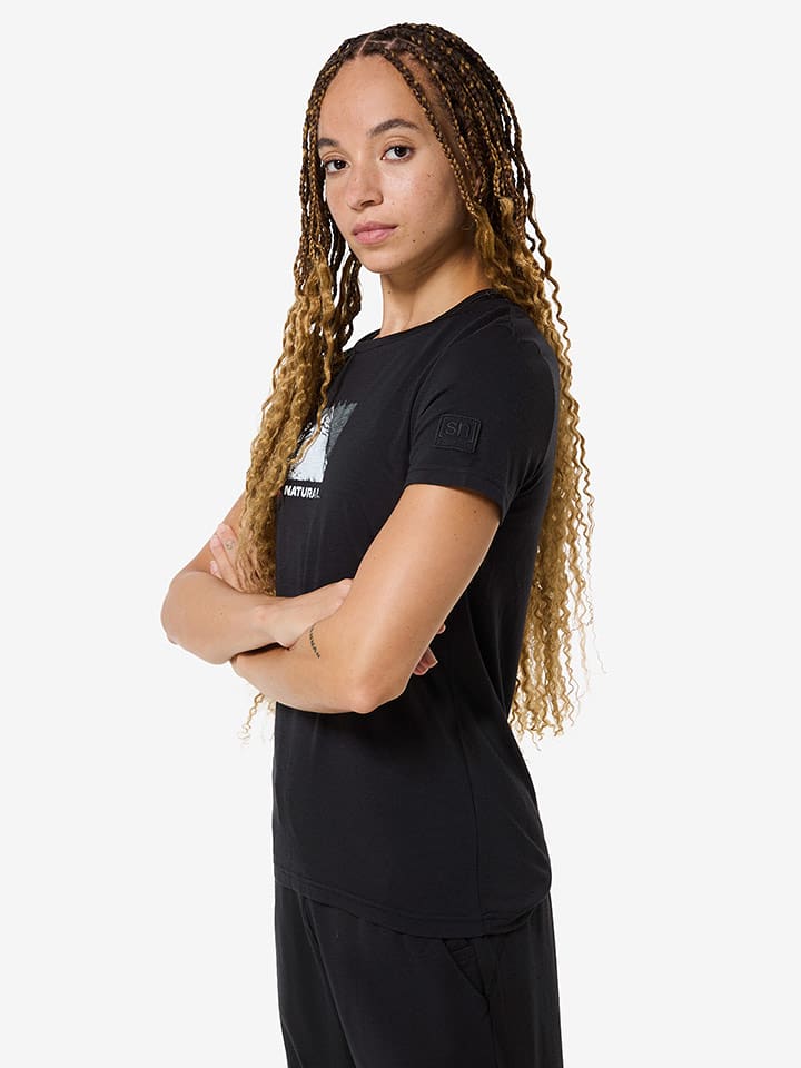 super.natural Funktionsshirt "Super Mountain" in Schwarz - 65% | Größe M | Damen-outdoor-tops-shirts