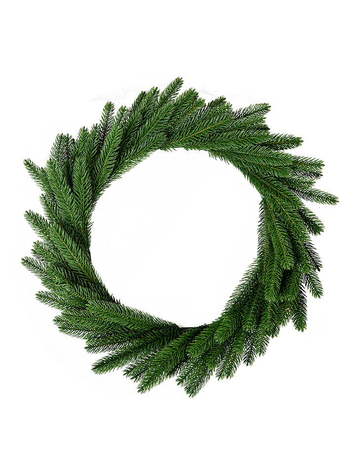 Clayre & Eef Dekokranz "Weihnachten" in Grün - Ø 63 cm - 41% | Dekofiguren