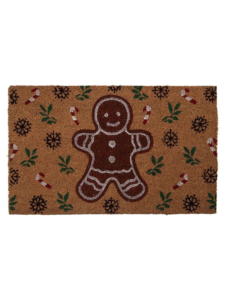 Clayre & Eef Kokos-Fußmatte in Hellbraun - (L)45 x (B)75 cm - 18% | Teppiche-fussmatten