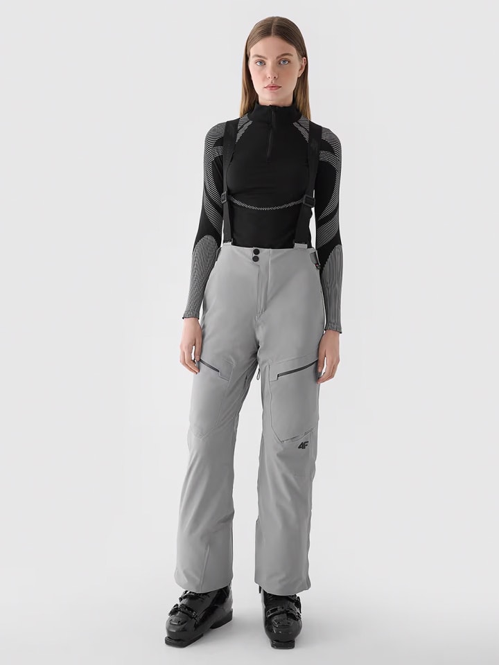 4F Ski-/ Snowboardhose in Grau - 58% | Größe L | Damen-sporthosen