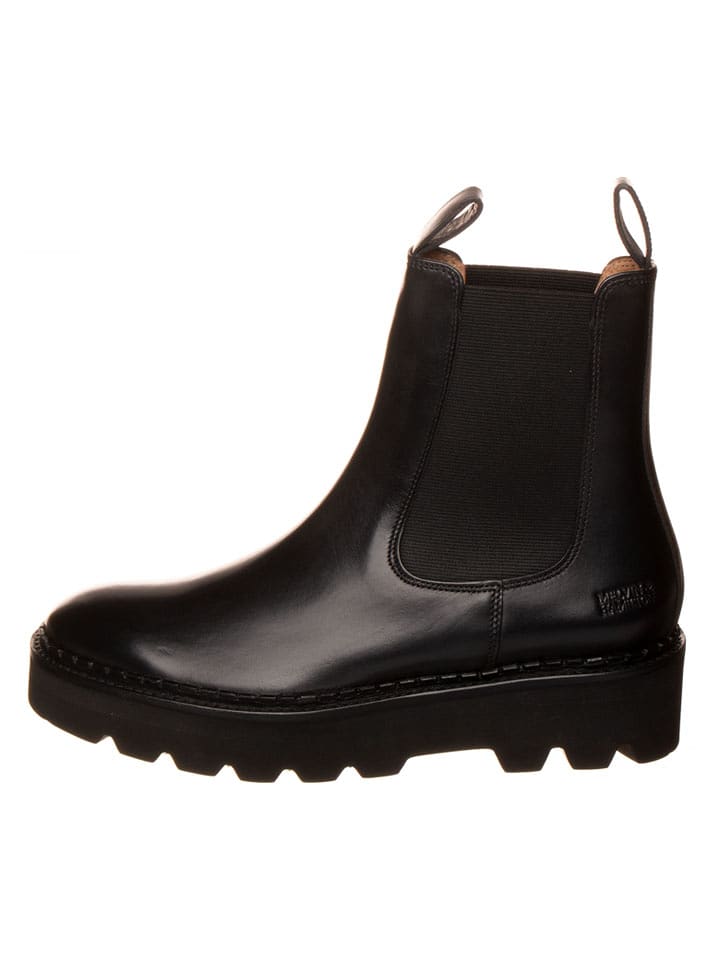 MELVIN & HAMILTON Leder-Chelsea-Boots in Schwarz - 73% | Größe 37 | Stiefeletten