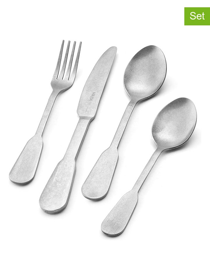 Mikasa 16tlg. Besteck-Set ''Soho'' in Silber - 14% | Gedeckter-tisch