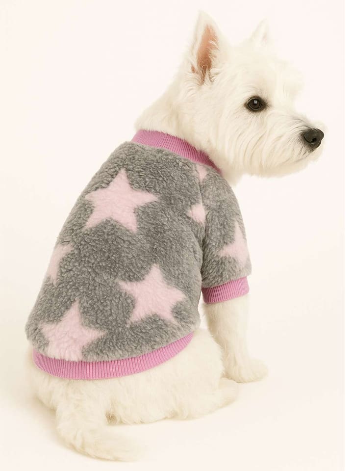 Paws&Whiskers Hundehoodie in Grau/ Rosa - 65% | Größe S | Tierbedarf-hunde