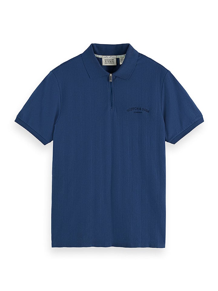 Scotch & Soda Poloshirt in Dunkelblau - 72% | Größe M | Herren-plussize