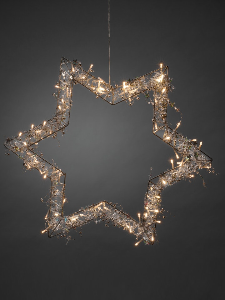 Konstsmide LED-Metallstern in Warmwweiß- (H)60 cm - 41% | Lichterketten-dekobeleuchtung