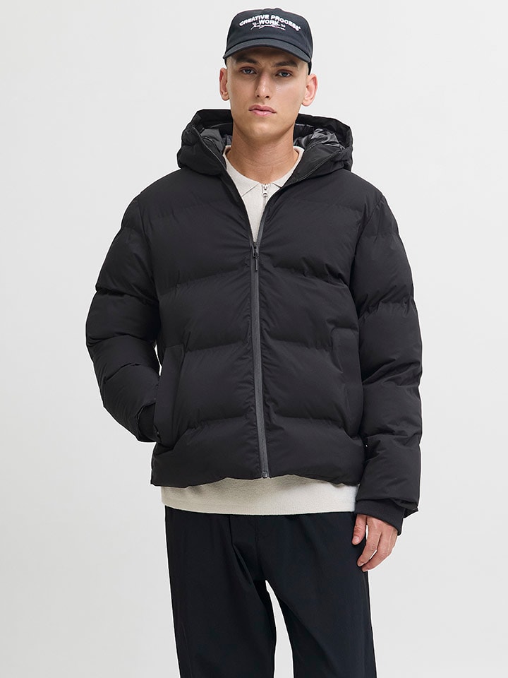 Jack & Jones Steppjacke "Kaito" in Schwarz - 71% | Größe XXL | Herrenjacken