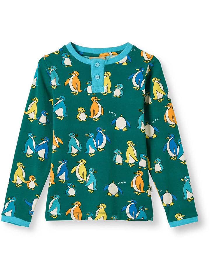 Småfolk Longsleeve "Wagener" in Grün - 57% | Größe 98/104 | Baby-langarmshirts