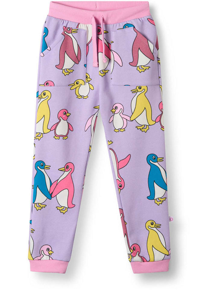 Småfolk Sweathose "Macoun" in Lila - 57% | Größe 104/110 | Babyhosen