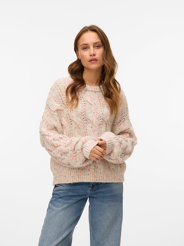 Vero Moda Pullover in Beige - 52% | Größe S | Damen-pullover-cardigans